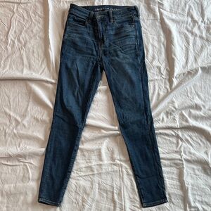 American Eagle Outfitters Women's Dark Blue Skinny Jeans